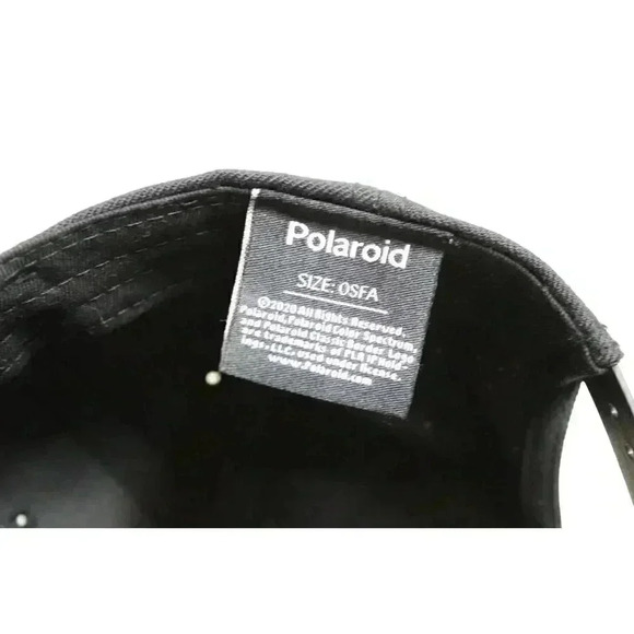 Polaroid Camera Men's Officially Licensed Embroidered Flat Bill Snapback Hat Cap - Picture 3 of 5
